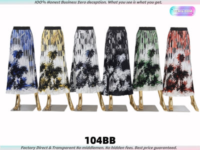 104 Ready Stock Wholesale: Premium Women’s Pleated Midi Skirts.