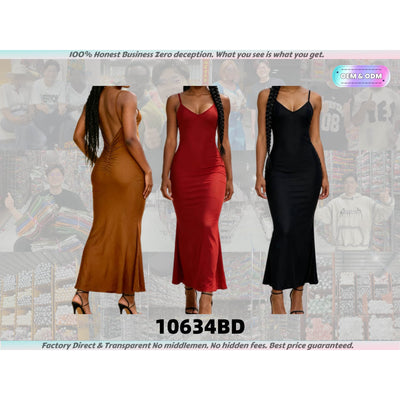 10634 Bulk Price Multi-Color Women Fashion Dress Stylish Dresses