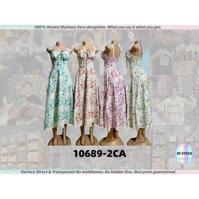 10689-2 Hot Selling Sweet Floral Summer Dress Stylish Dresses