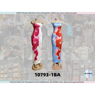 10793-1 Fast Shipping Factory Direct Floral Dress Stylish Dresses