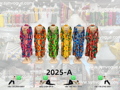 Ready to Ship | Top-Quality Material   PN:2025-A  Boubou Dresses