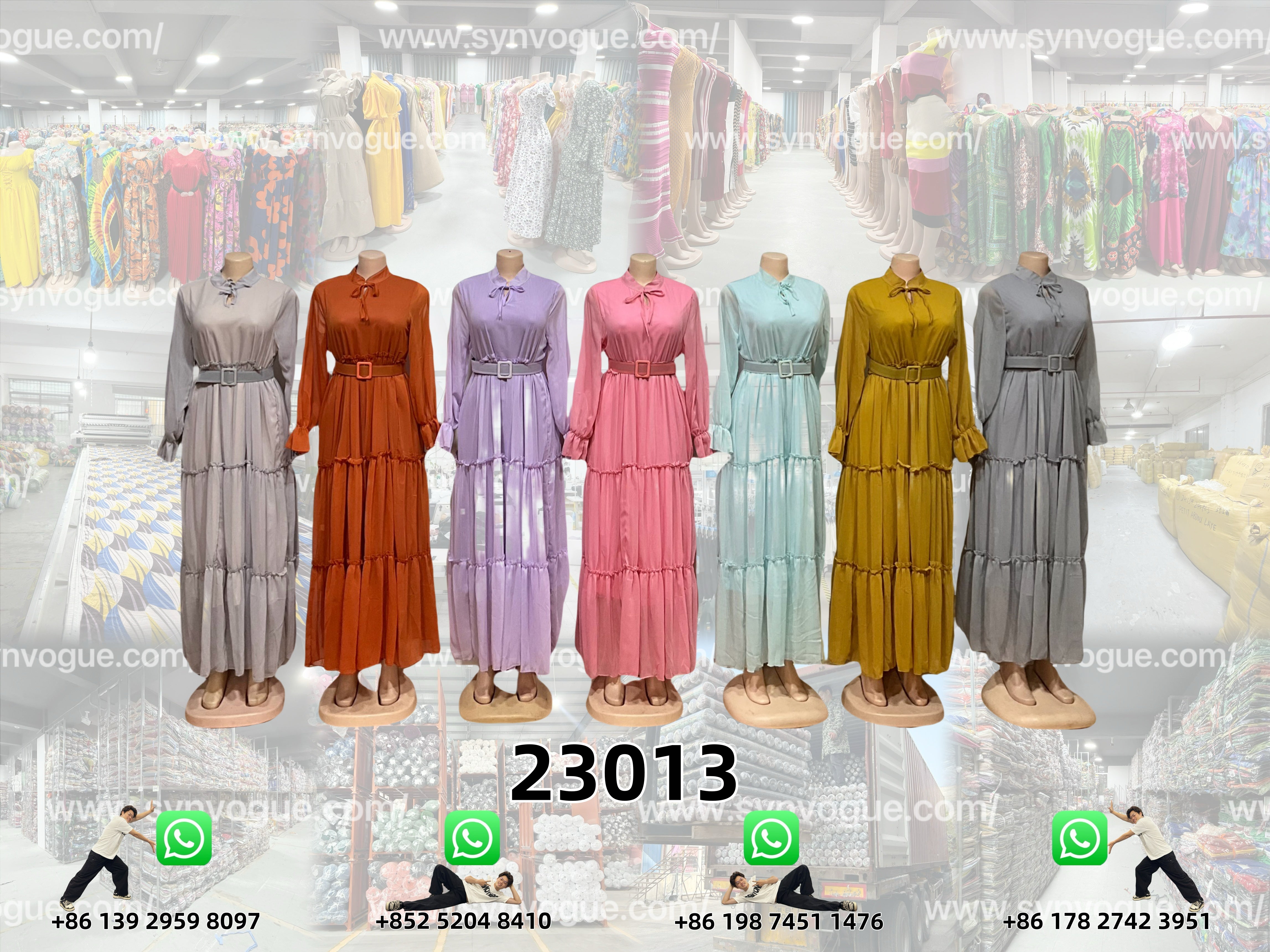 Wholesale Ready | MOQ: 12pcs   PN：23013 👗 Stylish Dresses