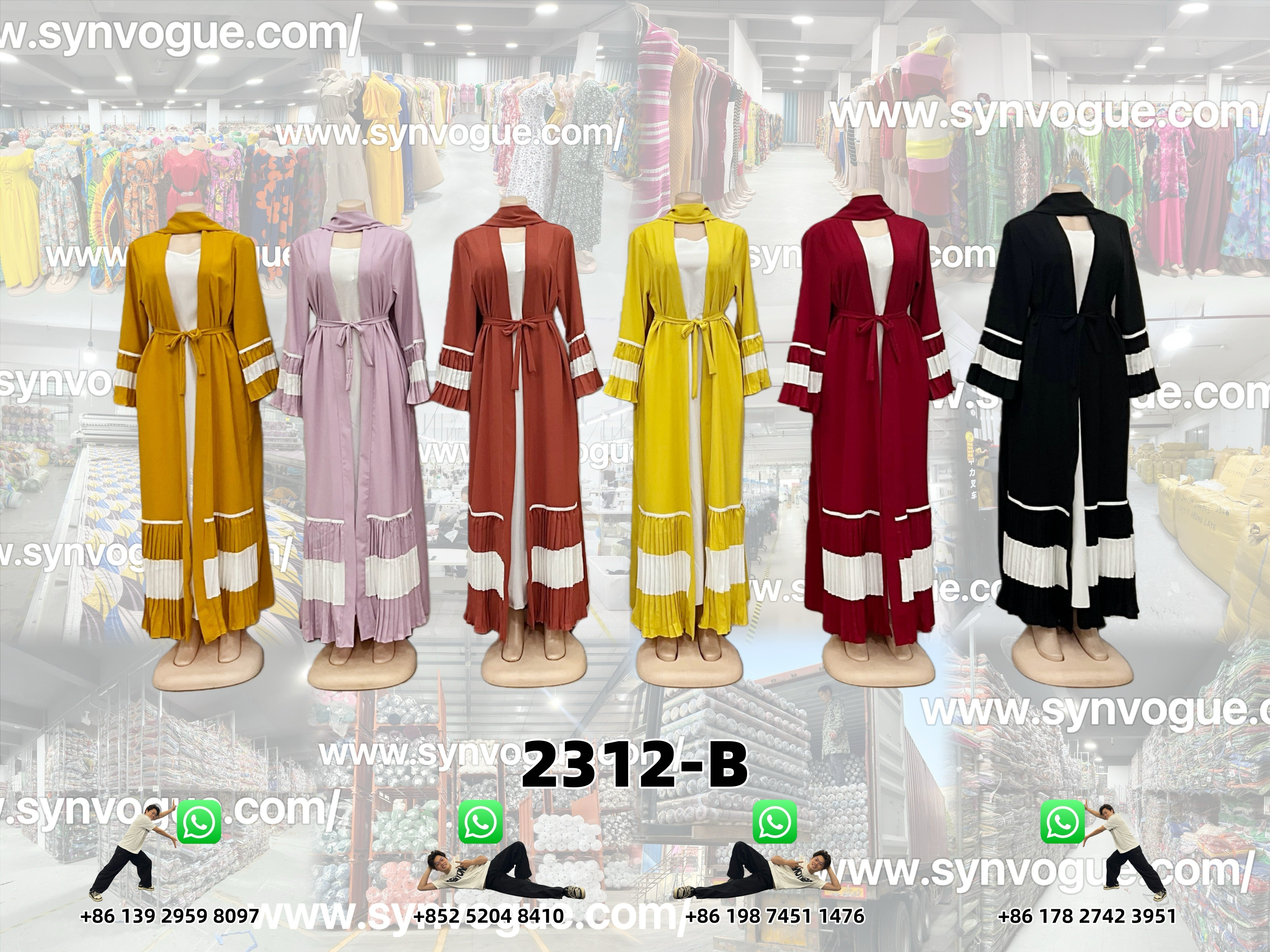 In Stock Now | Superior Texture   PN:2312-B Boubou Dresses