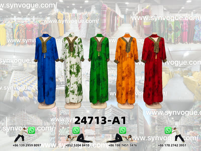 High-Grade Fabric | Immediate Dispatch  PN:24713-A1 Boubou Dresses