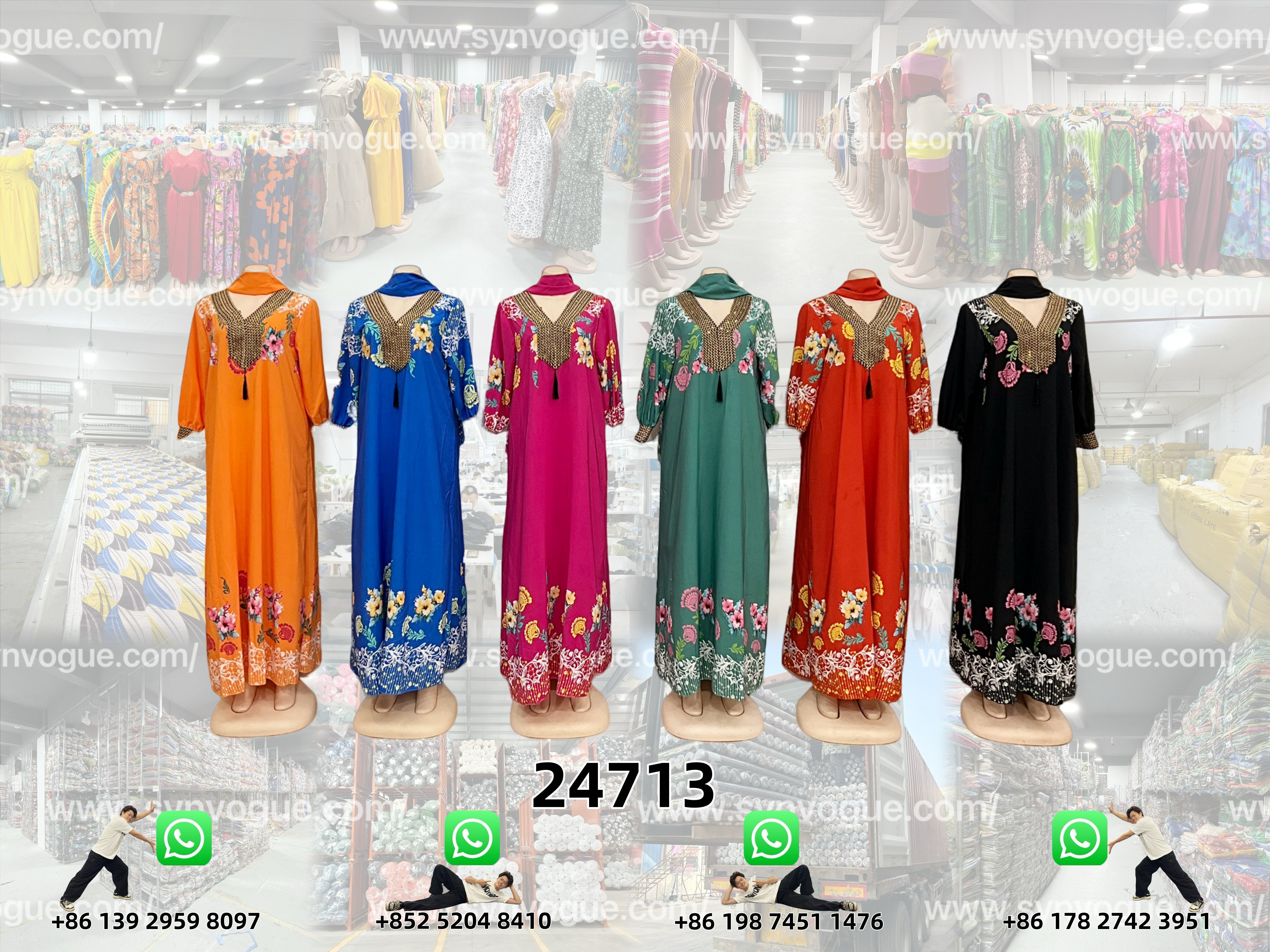 Ready to Ship | Top-Quality Material   PN:24713  Boubou Dresses
