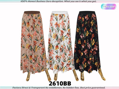 2610 Factory Direct Women's Pleated Skirts – Lowest Wholesale Price!