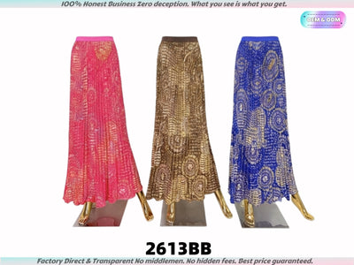 2613 In Stock & Ready to Ship! High-Quality Floral Pleated Skirts.