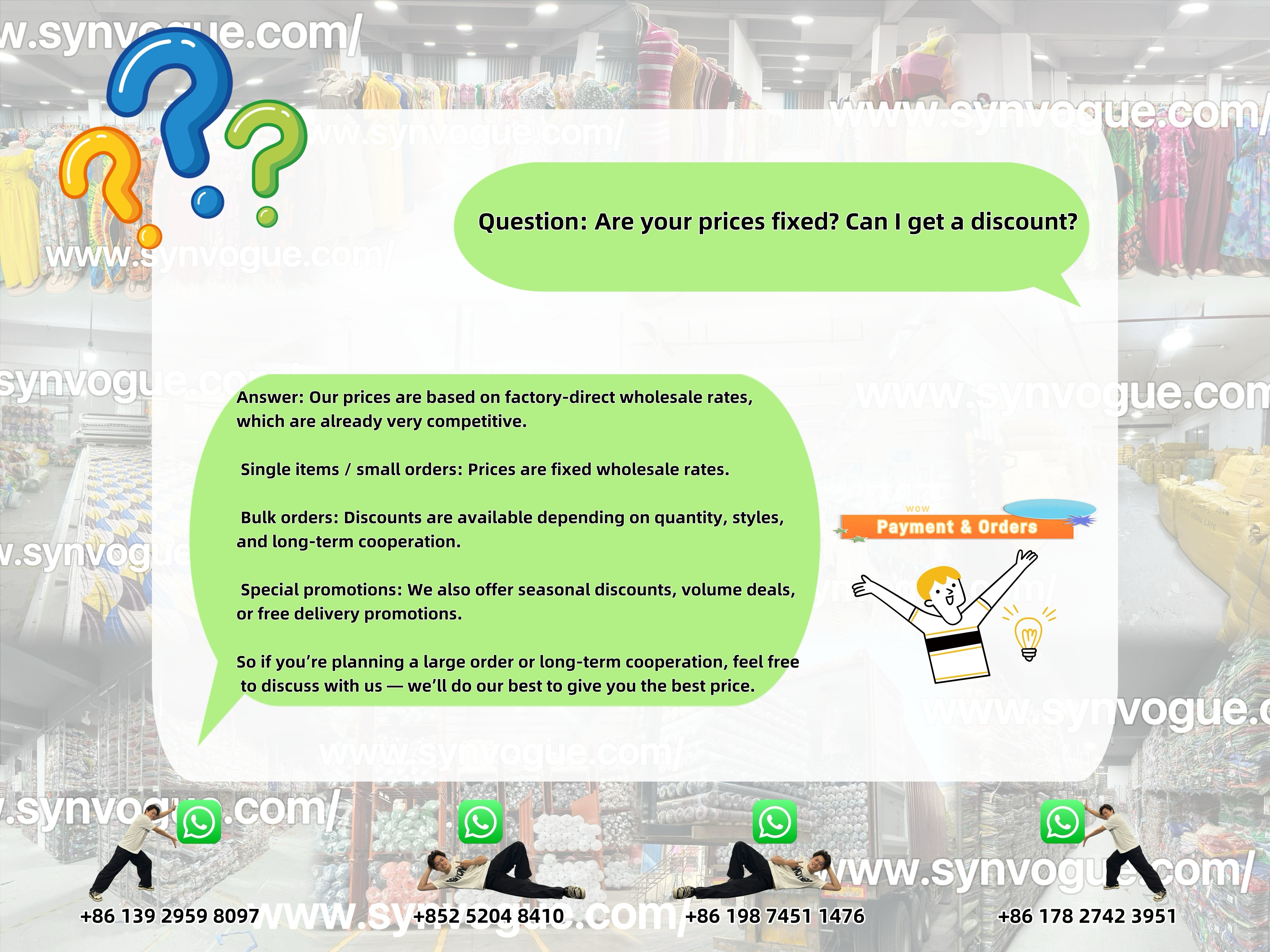 ✅ Are your prices fixed? Can I get a discount?