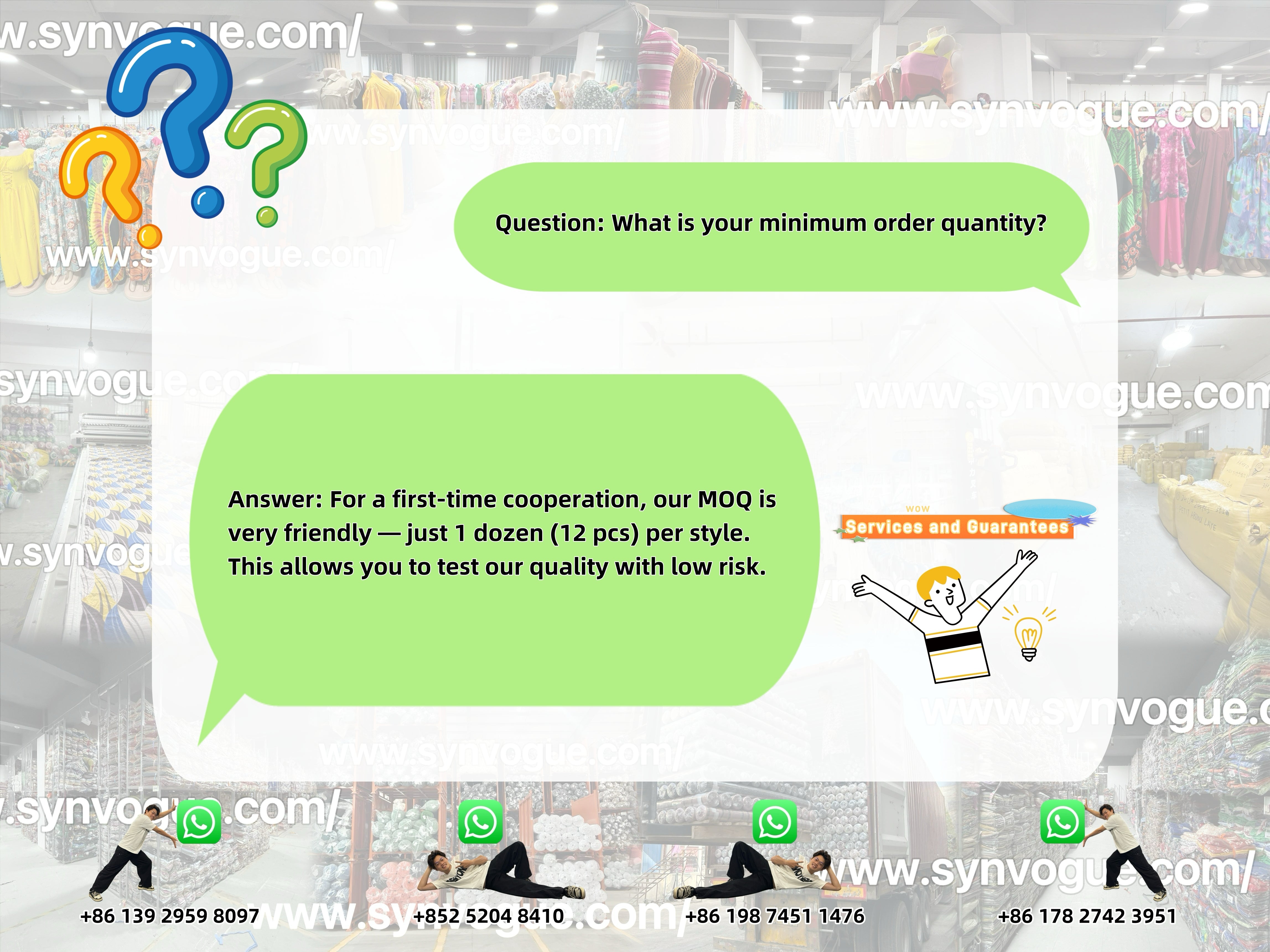 💰   What is your minimum order quantity?