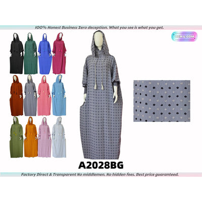 A2028 100% Honest Business Factory Price Abaya Muslim Robes