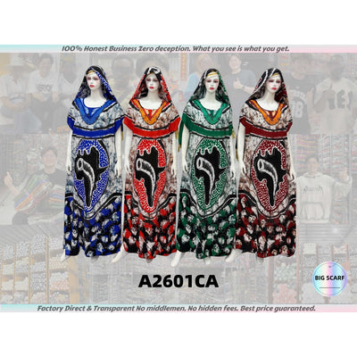 A2601 Luxury Design African Women Long Robe Muslim Robes
