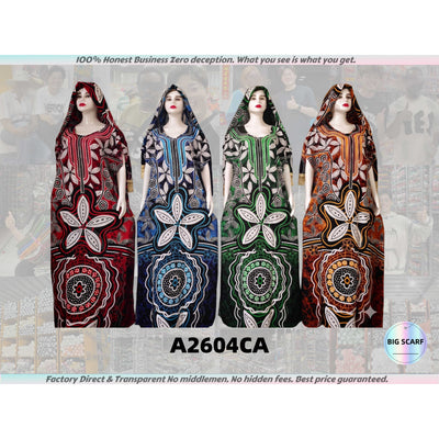 A2604 100% Honest Business Factory Price African Dress Muslim Robes