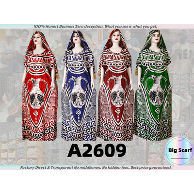 A2609 Factory Direct High Quality African Women Clothing Muslim Robes