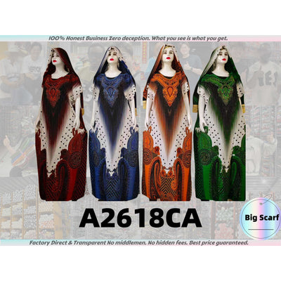A2618 Factory Direct High Quality African Women Clothing Muslim Robes