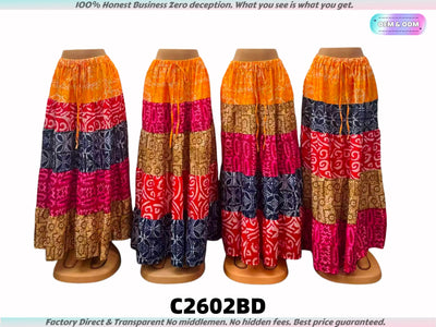 C2602 Ready Stock Alert: Premium Quality Women’s Skirts at Factory Rates.