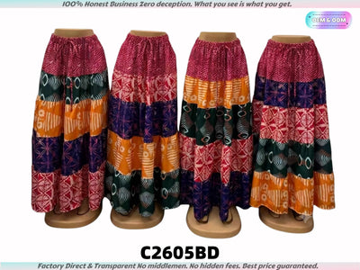 C2605 Factory Wholesale: Premium Quality Midi Skirts at Unbeatable Prices.