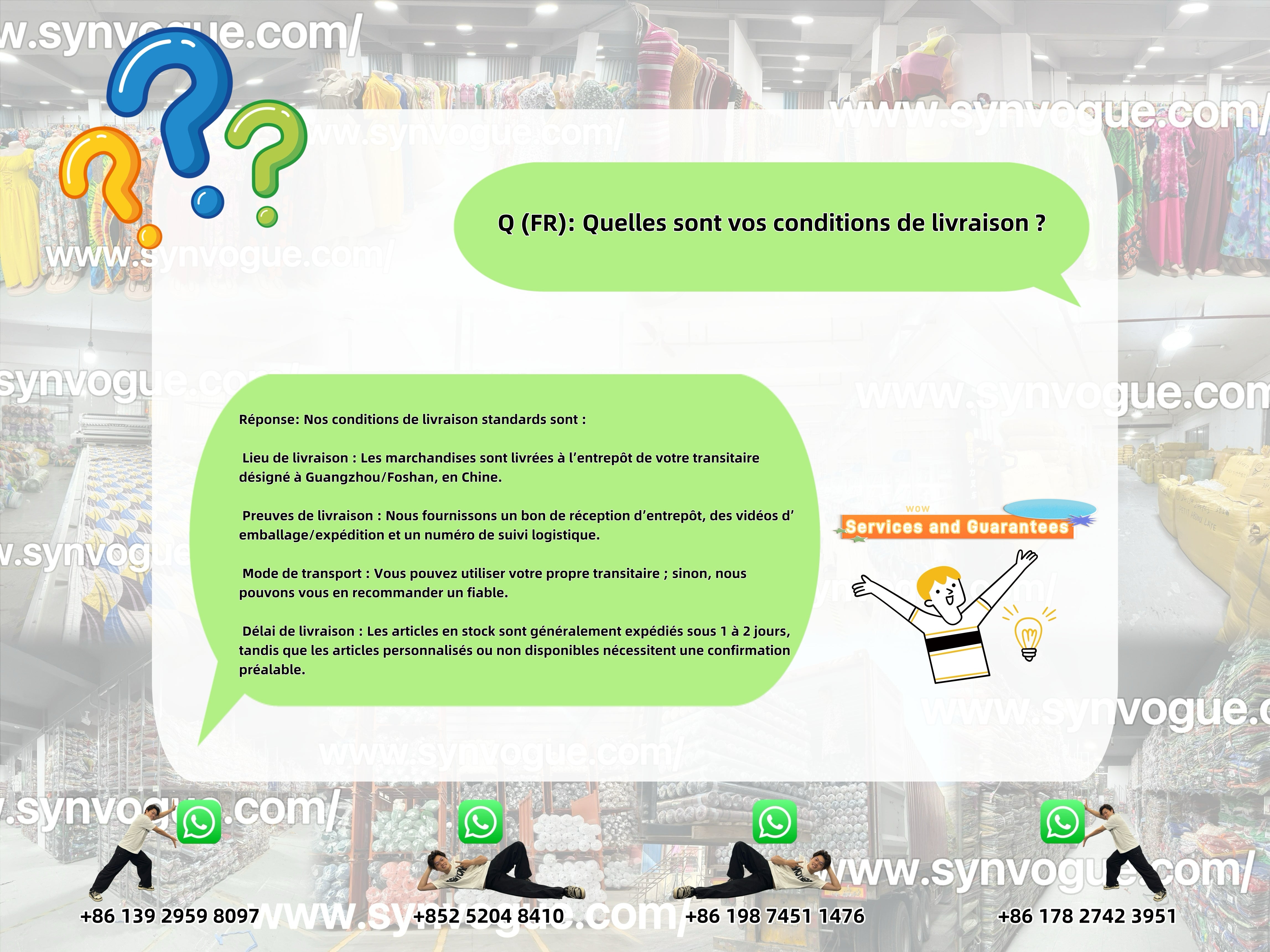 ✅ What are the delivery terms?