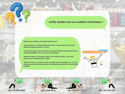 ✅ What are the delivery terms?
