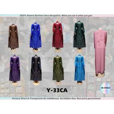 Y-33 Premium Muslim Kaftan and Scarf Matching Set Muslim Robes