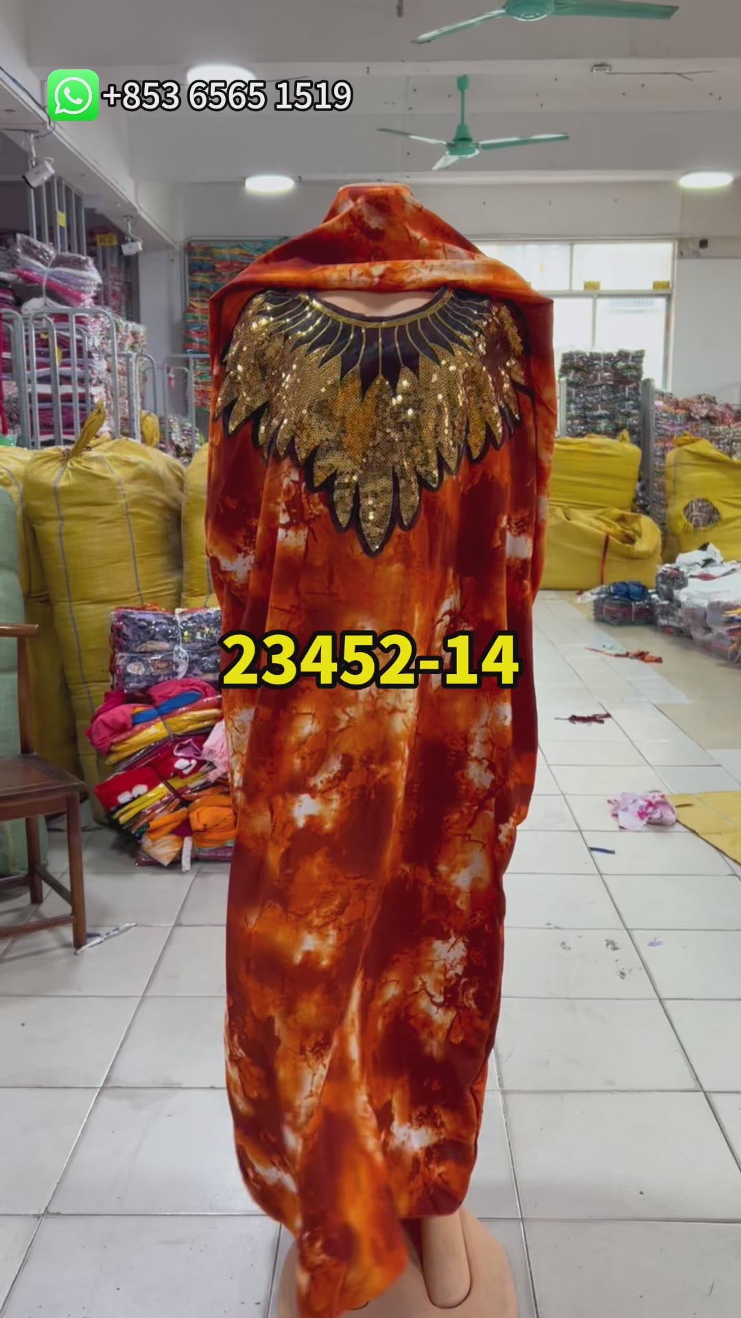 Wholesale Ready | MOQ: 12pcs PN:23452-14 Boubou Dresses